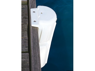 Protezione verticale per pontile in PVC bianca