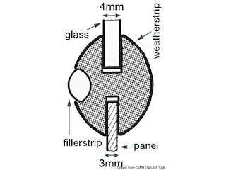 Profilo per finestrini 26 x 20 mm