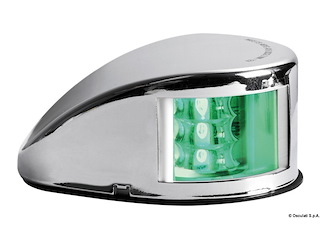 Fanale di via Mouse Deck verde corpo inox