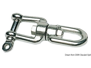 Girella inox occhio/grillo 6 mm