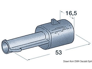 Connettore stagno maschio 1 polo