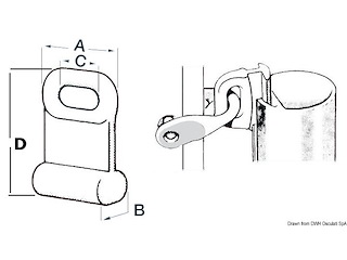 Cursore per randa 12x22 mm