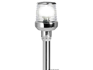 Asta Classic/LED abbattibile, 60 cm. inox