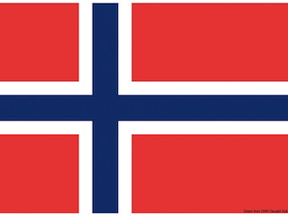 Bandiera Norvegia 40 x 60 cm