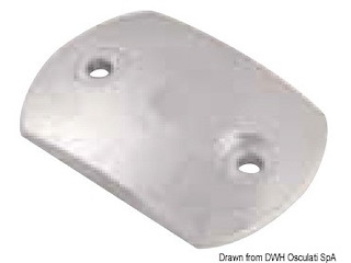 Piastra zinco mm 80x55