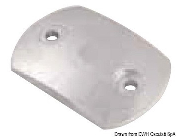 Piastra zinco mm 80x55