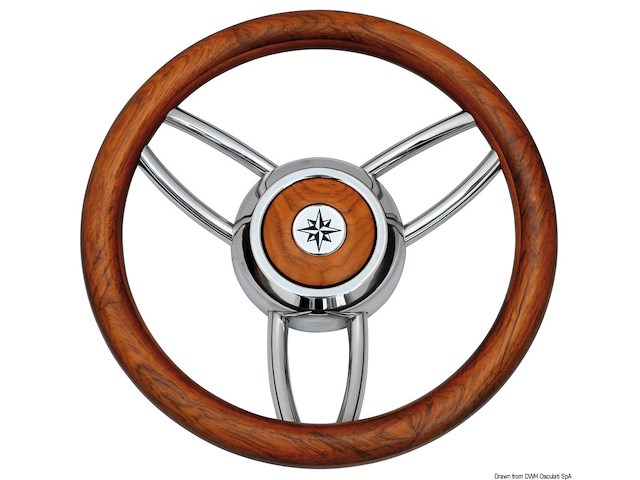 Volante Bliz legno opaco teak