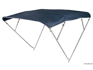 Capottina 4 archi Inox alta cm 240/250 blu