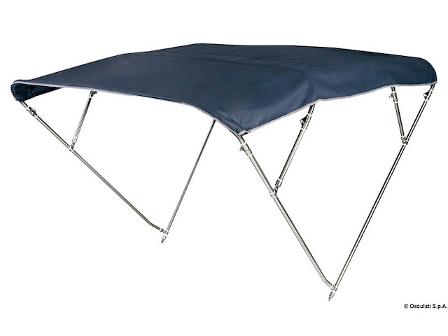 Capottina 4 archi Inox alta cm 240/250 blu