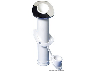 Portacanne nylon con frontale inox