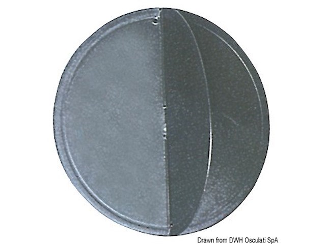 Pallone in policarbonato nero di segnalazione