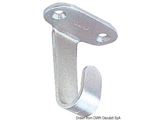 Gancio inox a soffitto mm 33