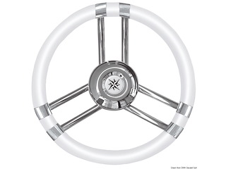 Volante C inox/bianco 350 mm