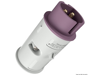 Spina 2 poli 12/24V 16A con morsetti a vite