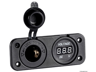 Voltmetro digitale e presa corrente