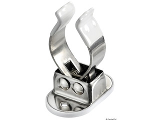 Clip inox per tubi 30/35 mm
