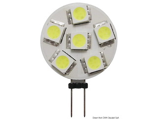 Lampadina 6 LED G4 Ø 24 mm attaco laterale
