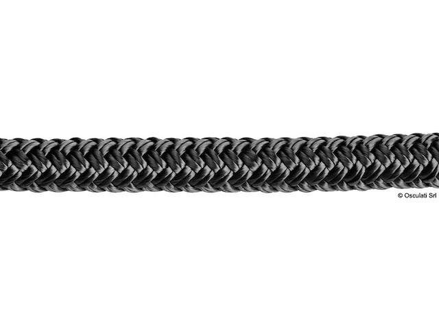 Treccia doppia nera mm 5