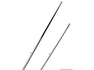 Asta bandiera inox con pallina 900 mm