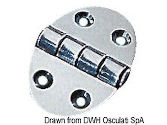 Cerniera 35x51mm 1,5mm viti