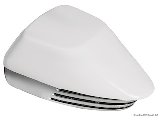 Tromba ABS cromato e bianca 12 V