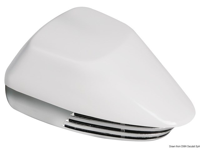 Tromba ABS cromato e bianca 12 V