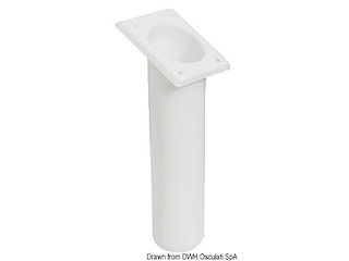 Portacanne polipr. quadrato UV stab. bianco 240 mm