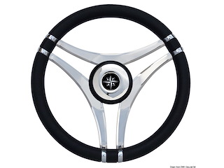 Volante IMPACT nero Ø 350 mm con razze acciaio