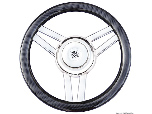 Volante Magnifico 3 razze Ø mm 350 carbonio