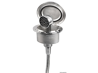 Box Elissa inox con doccia tubo inox 4 m