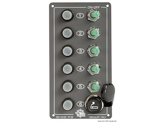 Pannello Elite 5 interruttori + presa accendino