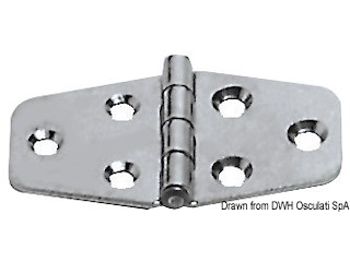 Cerniera inox 70x38 mm