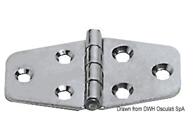 Cerniera inox 70x38 mm