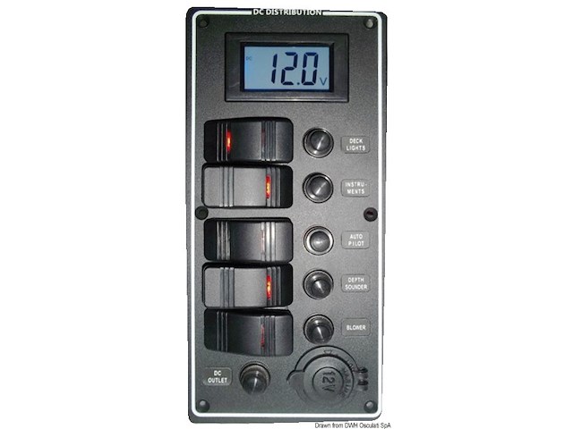 Pannello elettrico PCAL voltmetro digitale 9/32 V