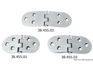 Cerniera inox 110x60 mm