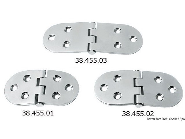 Cerniera inox 110x60 mm