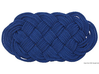 Zerbino nylon 47 x 23 cm blu