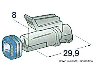 Connettore stagno femmina 1 polo