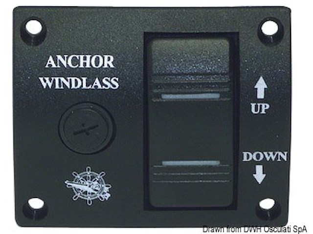 Pannello di comando per verricelli 75 x 62 mm