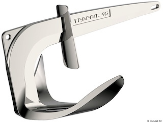 Ancora inox Trefoil 10 Kg con piastra