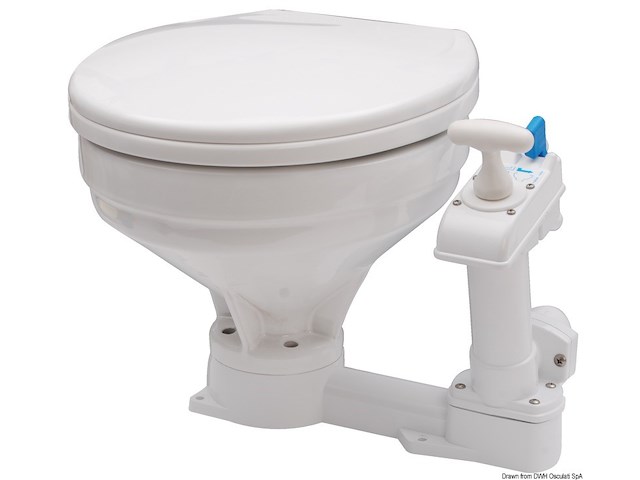 WC manuale tazza grande