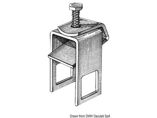 Staffa di fissaggio rullo 30 x 60 mm