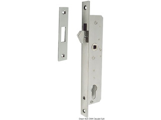 Serratura inox per porte scorrevoli