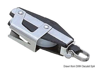 Bozzello Plastinox 2 pulegge violino 8x34 con strozzascotte