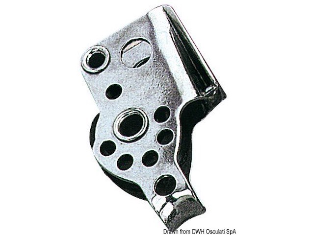 Bozzello inox 1 puleggia arricavo strozzatore 17x5