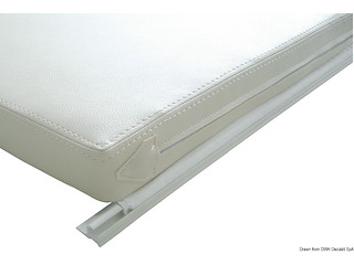 Canalina in PVC bianco 4 m per cuscinerie