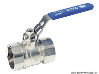 Saracinesca a passaggio totale 1" 1/4