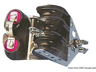 Bozzello sfere 3 pulegge strozzascotte 6x22 con arricavo