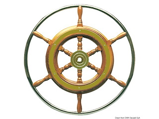 Timone con cerchio inox cm 42