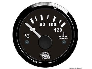 Indicatore temperatura acqua 40/120° nero/nera